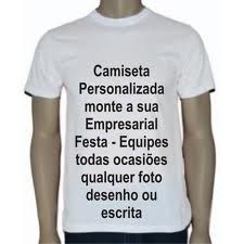 Camiseta 100% algodão